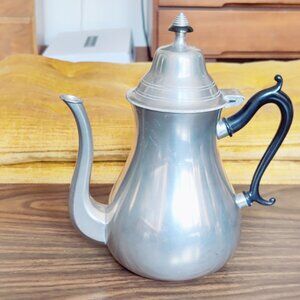 Pewter Coffee Pot Made in Holland by Royal Holland "Sleepy Hollow" pattern